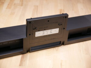 LG OLED evo C3 Modular Foot Soundbar Backside