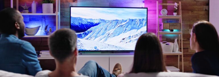 What role does the viewing angle to the TV play?